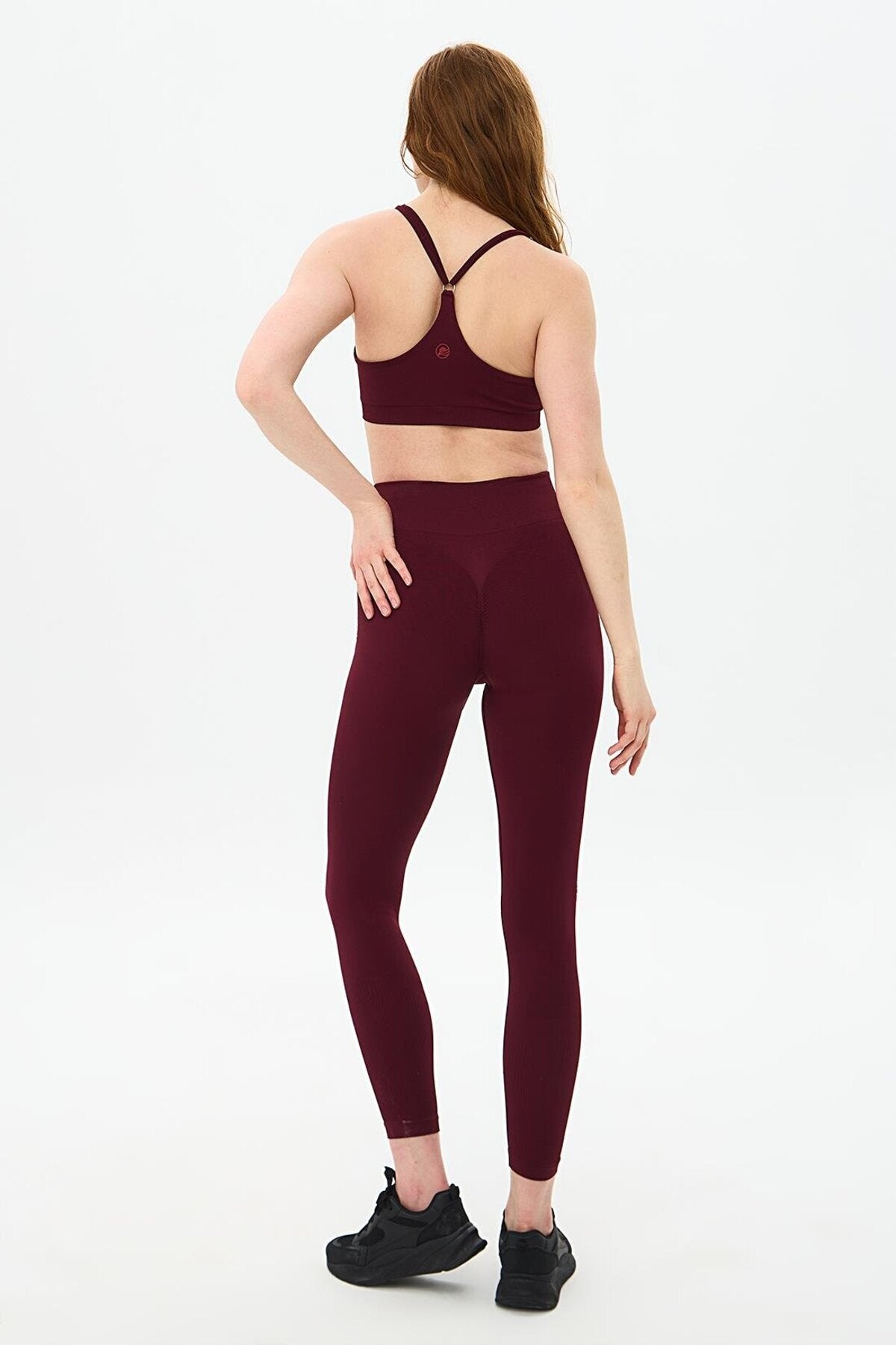 Momiji Push-Up Sculpting Leggings - Burgundy