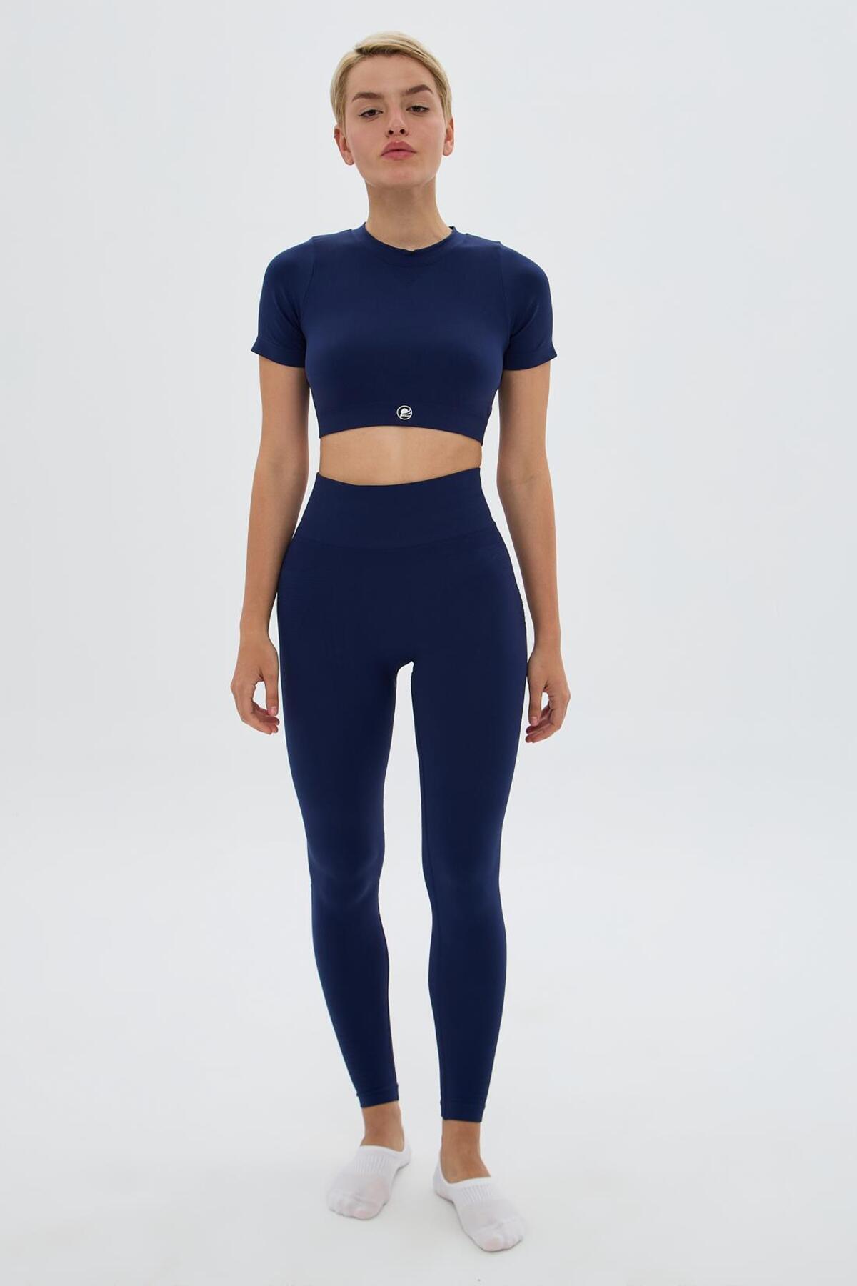 Nami High-Waist Leggings - Navy Blue