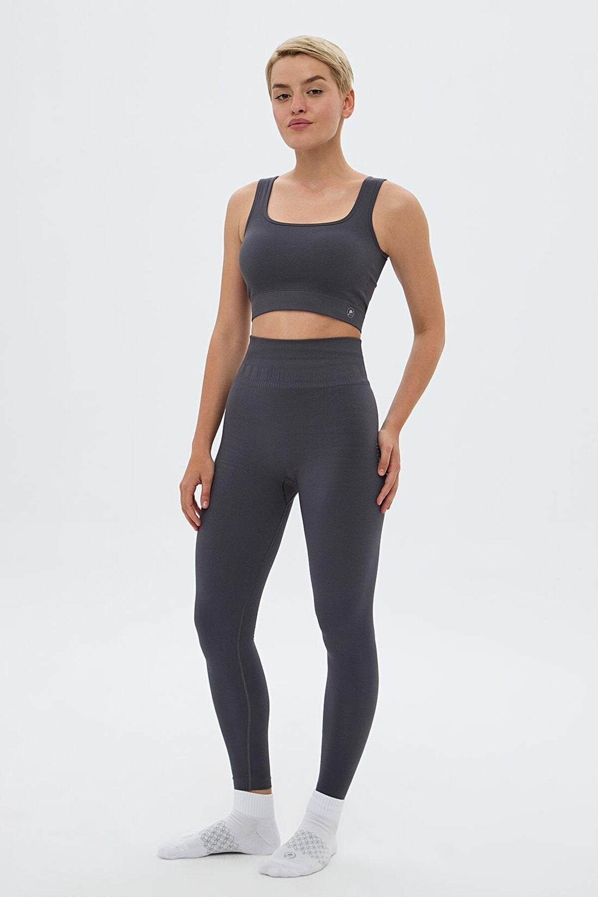 Zen High-Waist Shaping Leggings - Grey