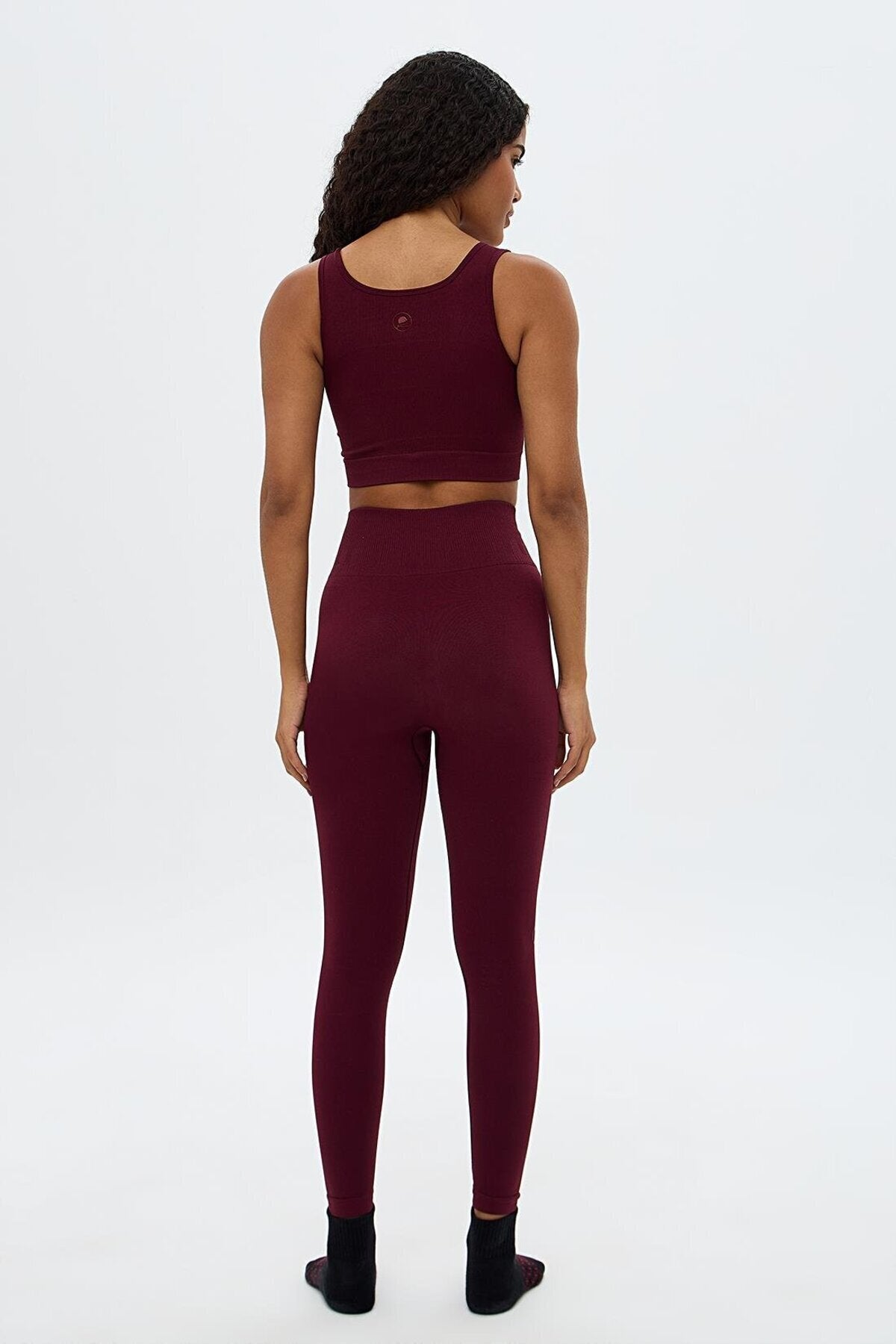 Zen High-Waist Shaping Leggings - Burgundy