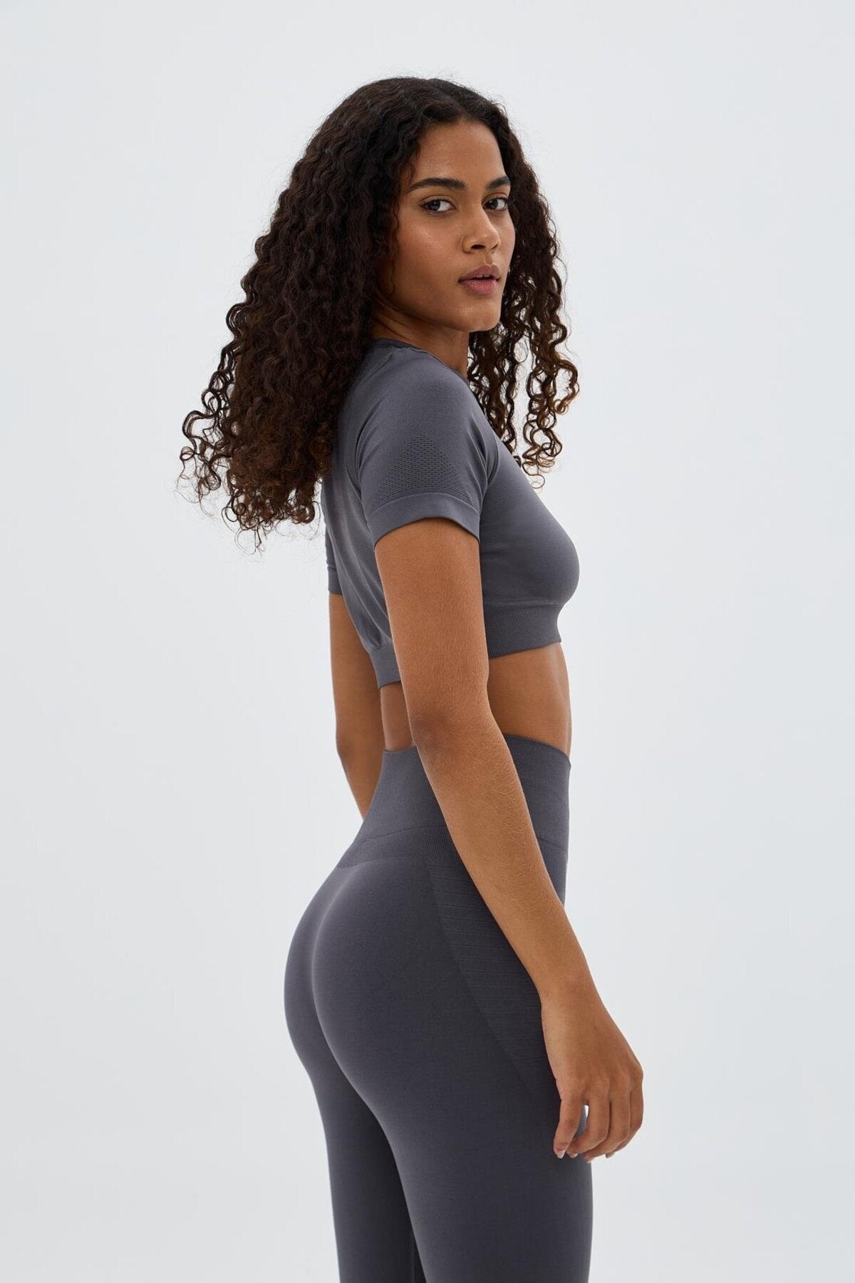 Nami High-Waist Leggings - Grey