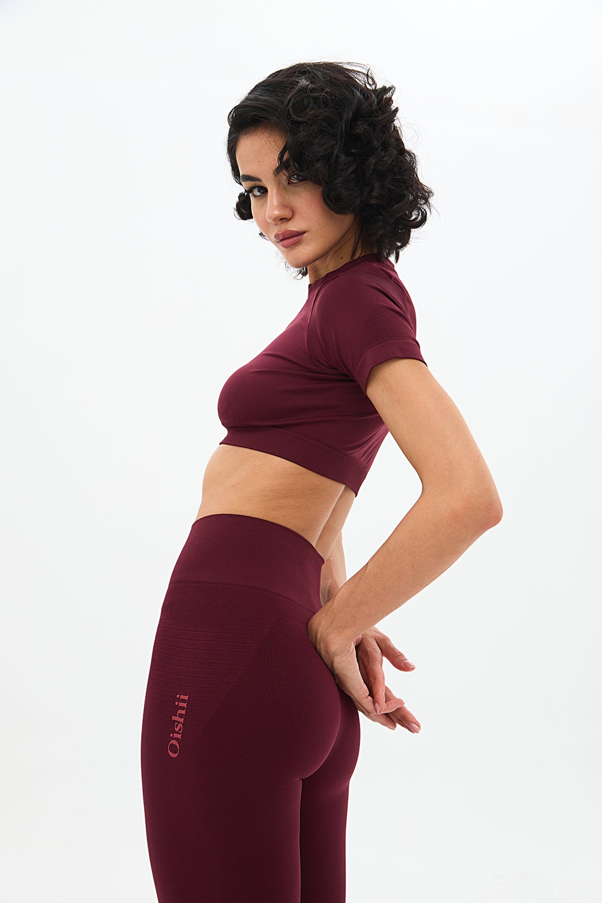 Nami High-Waist Leggings - Burgundy