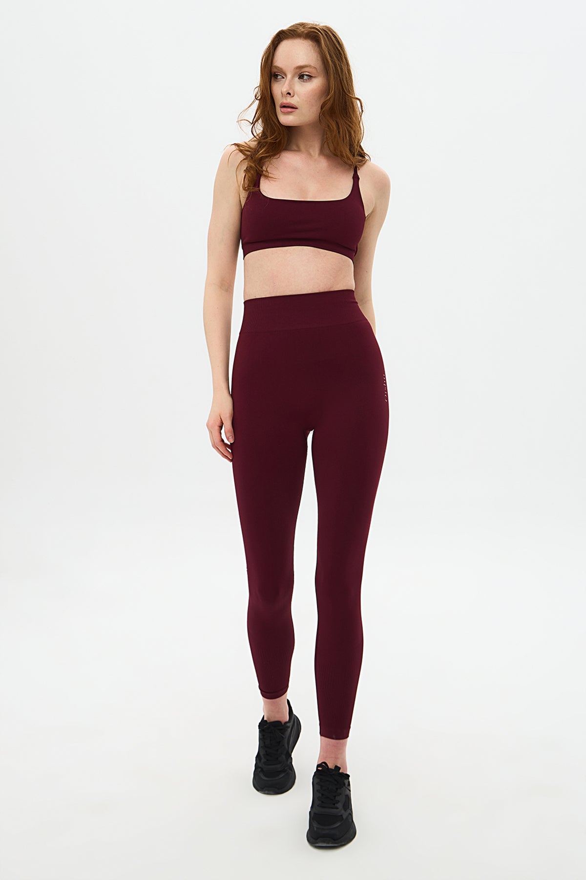 Momiji Push-Up Sculpting Leggings - Burgundy