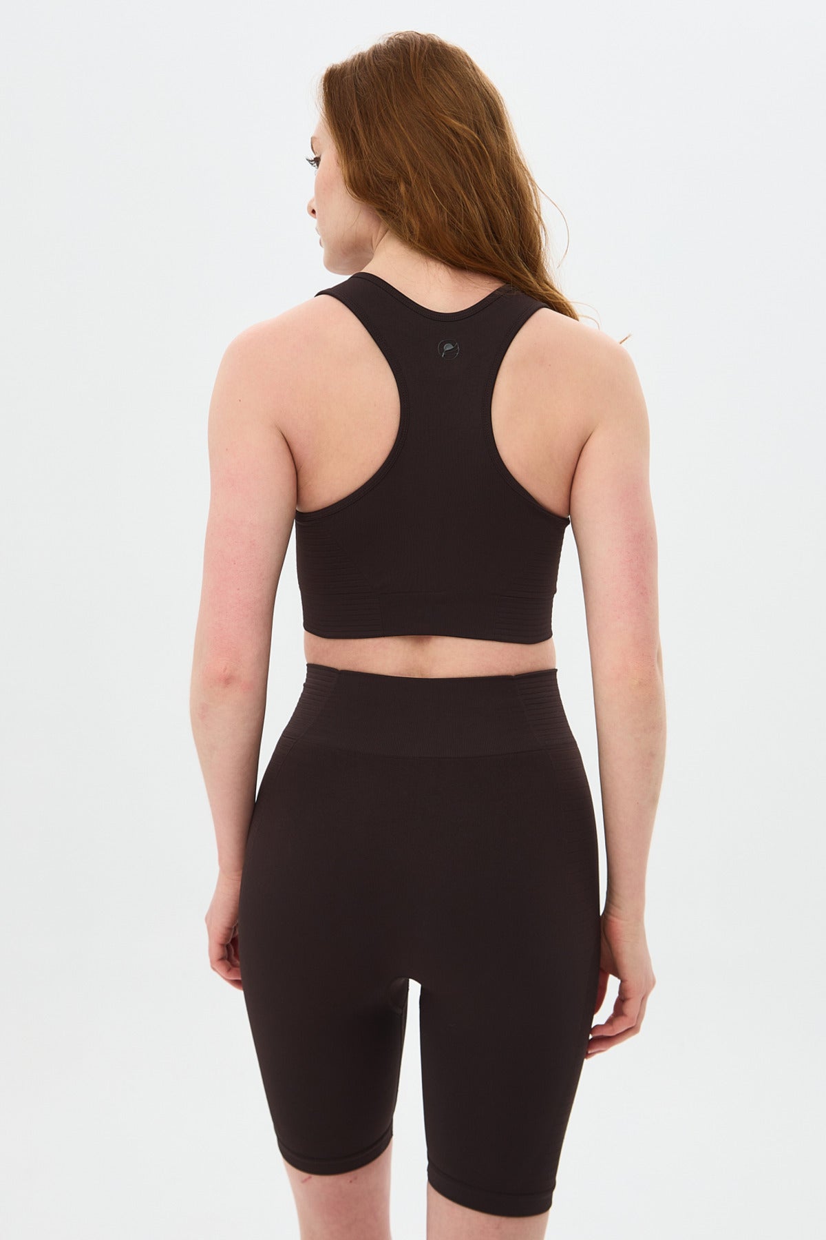 Sakura Sculpting Biker Shorts - Brown