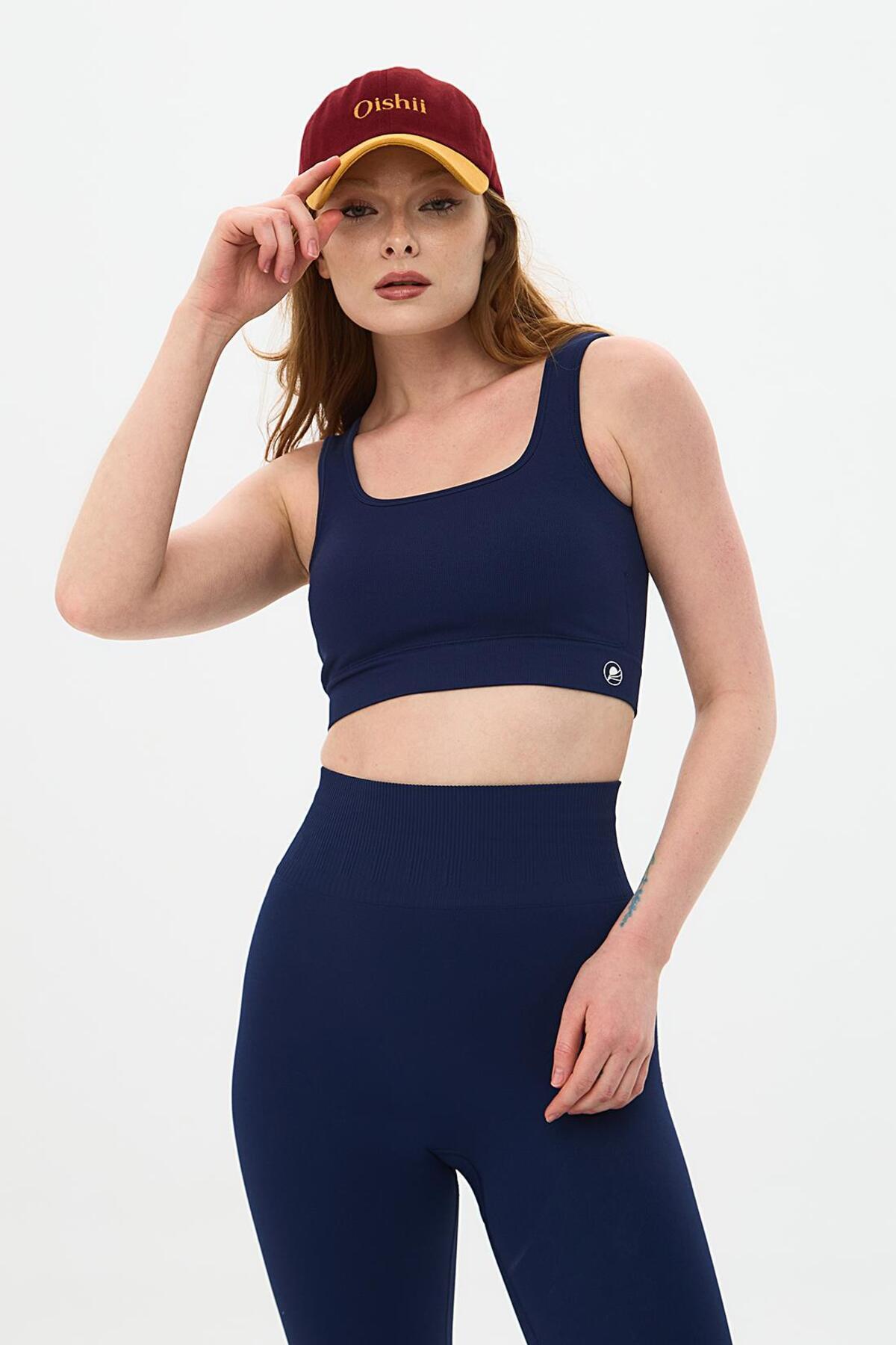 Zen Double Layer Bra - Navy Blue