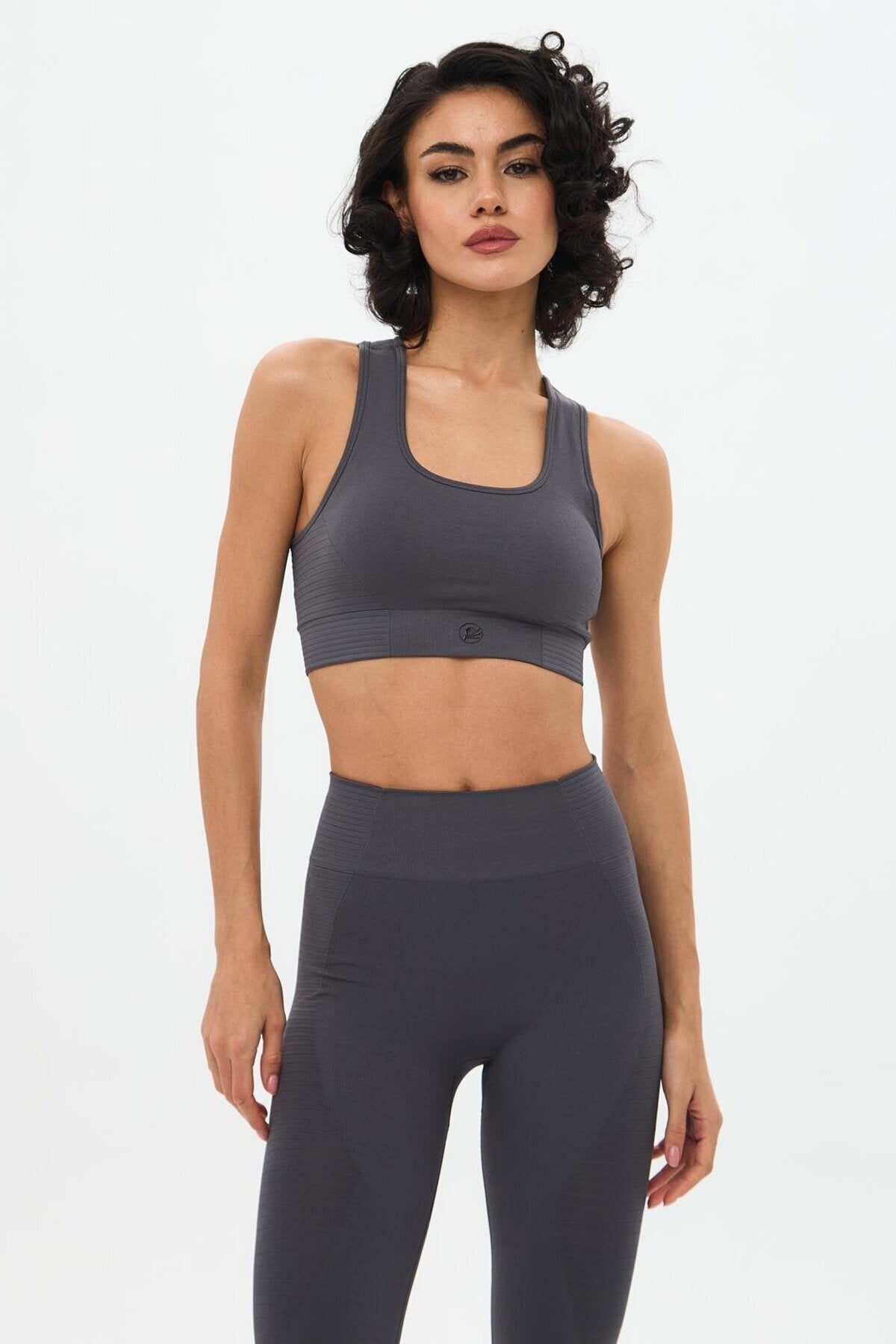 Sakura Double Layer Sports Bra - Grey