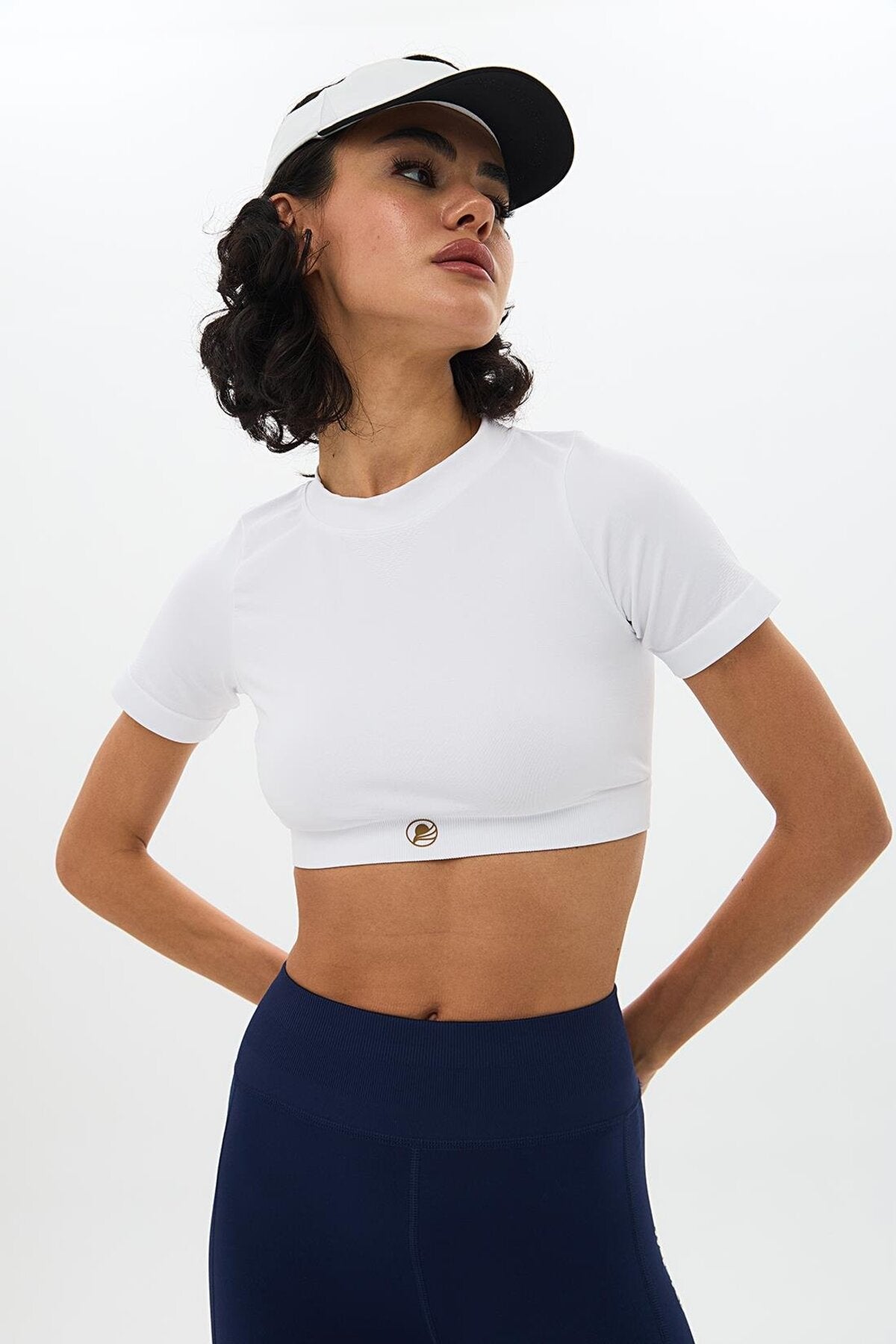 Kumo Short Crop Top - White