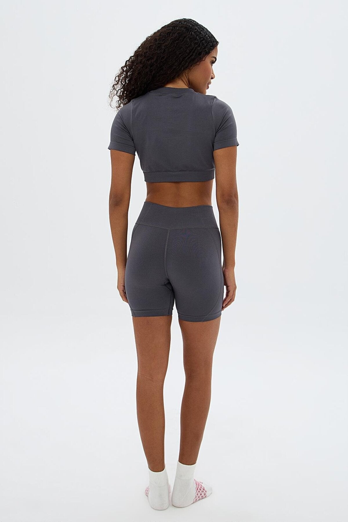 Aozora Sport Active Mini Shorts - Grey