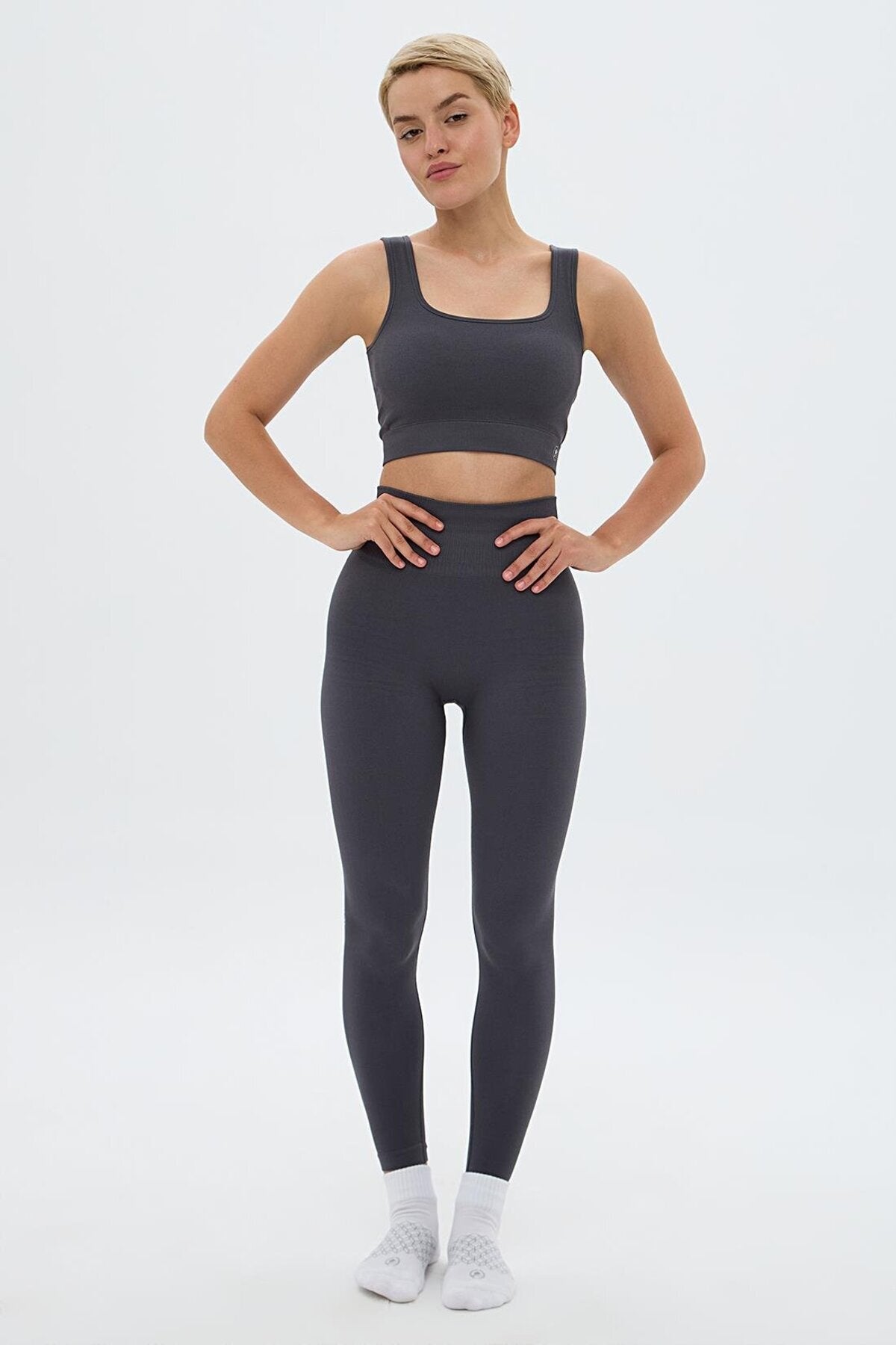 Zen High-Waist Shaping Leggings - Grey