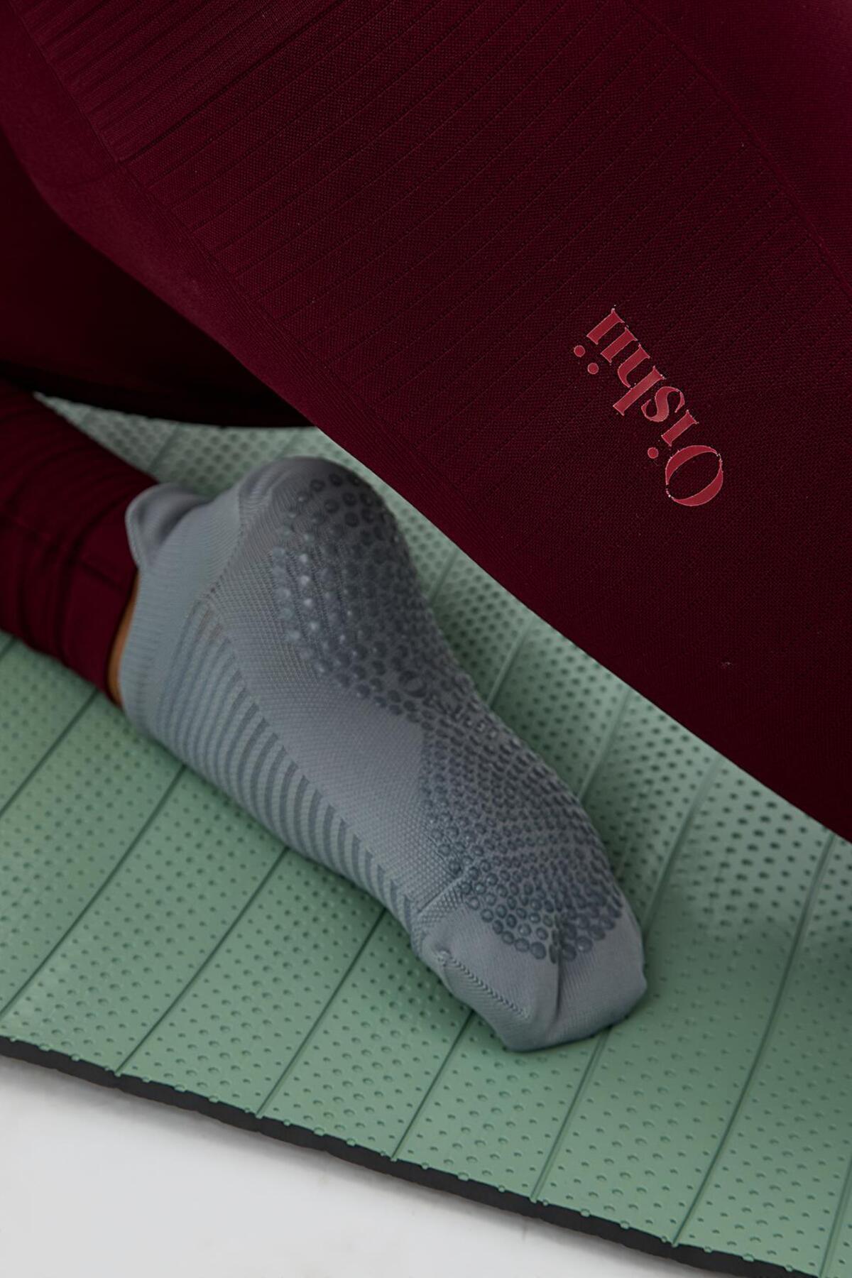 Sakura Flexible & Shaping Leggings - Burgundy