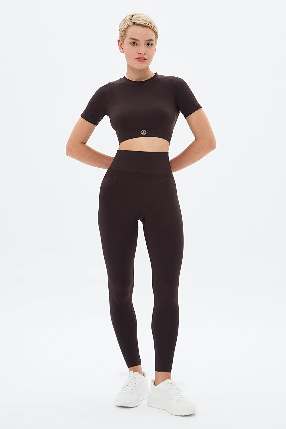 Nami High-Waist Leggings - Brown
