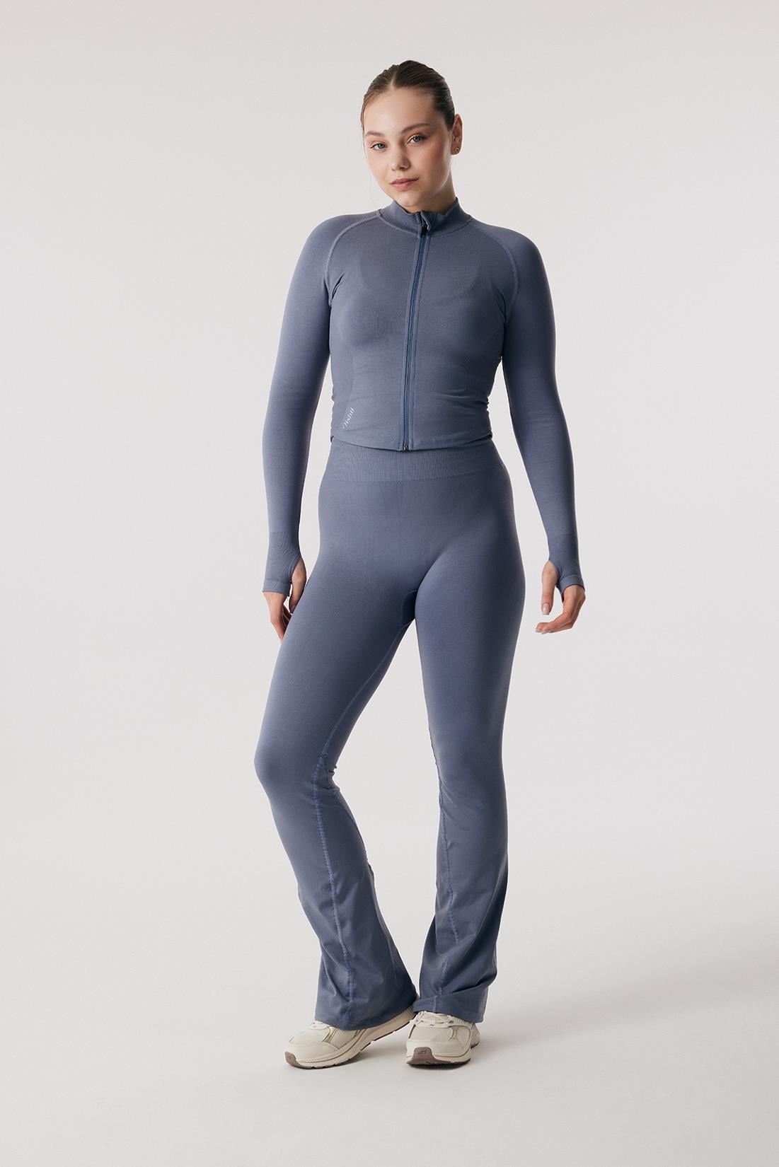 Oishii Rei Flow Flare Leggings Indigo
