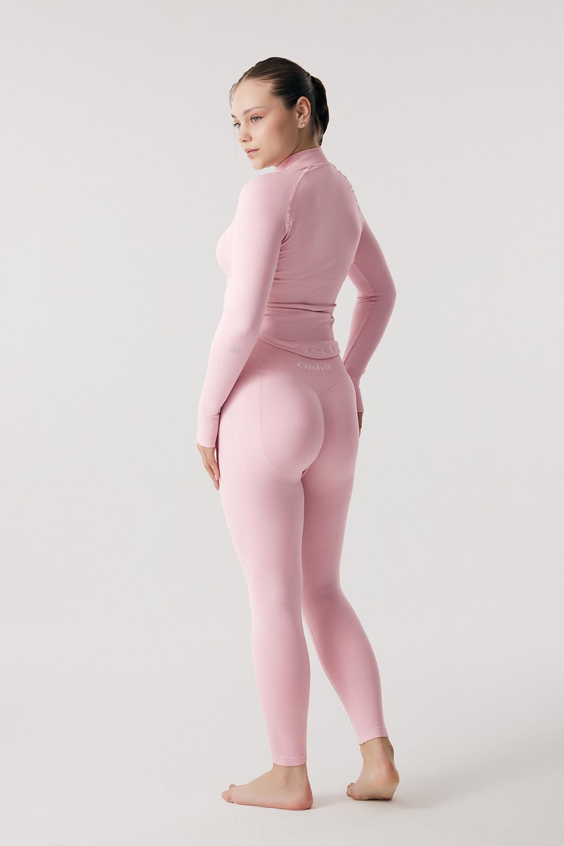 Oishii Rei Form Zip Jacket Dusty Pink