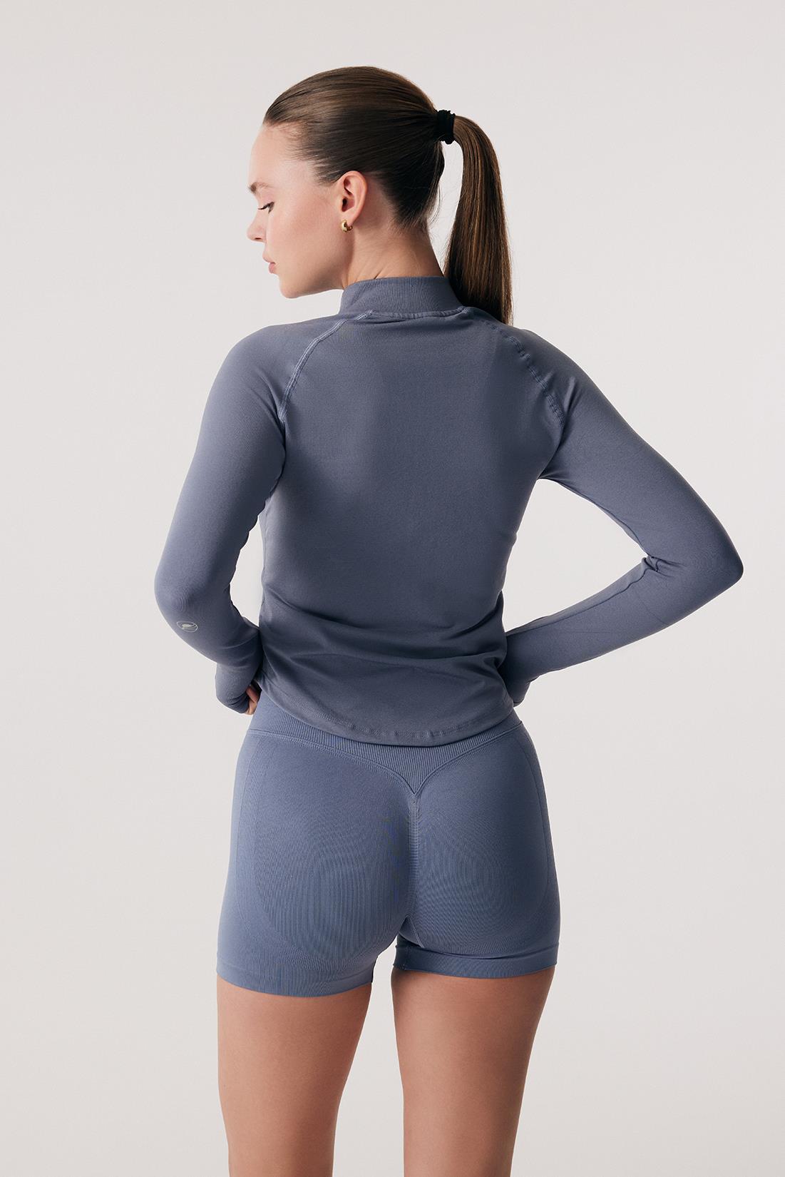 Oishii Rei Form Zip Jacket Indigo