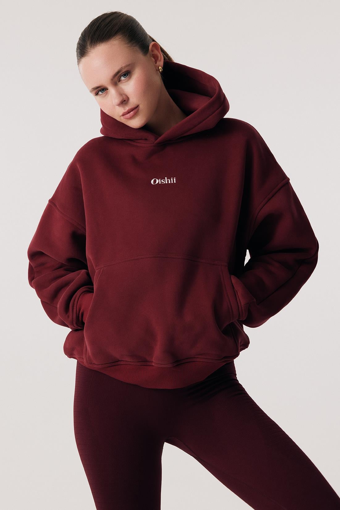 Oishii Rei Loungewear Hoodie Burgundy