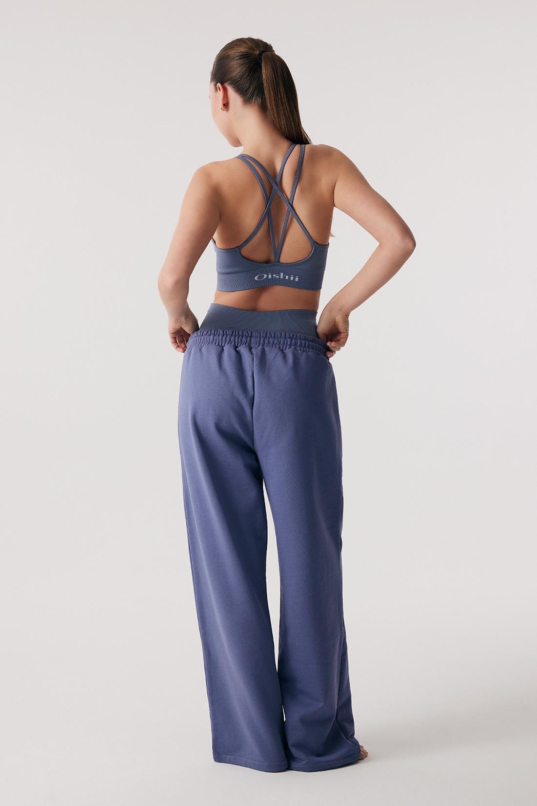 Oishii Rei Loungewear Wide Leg Jogger Indıgo