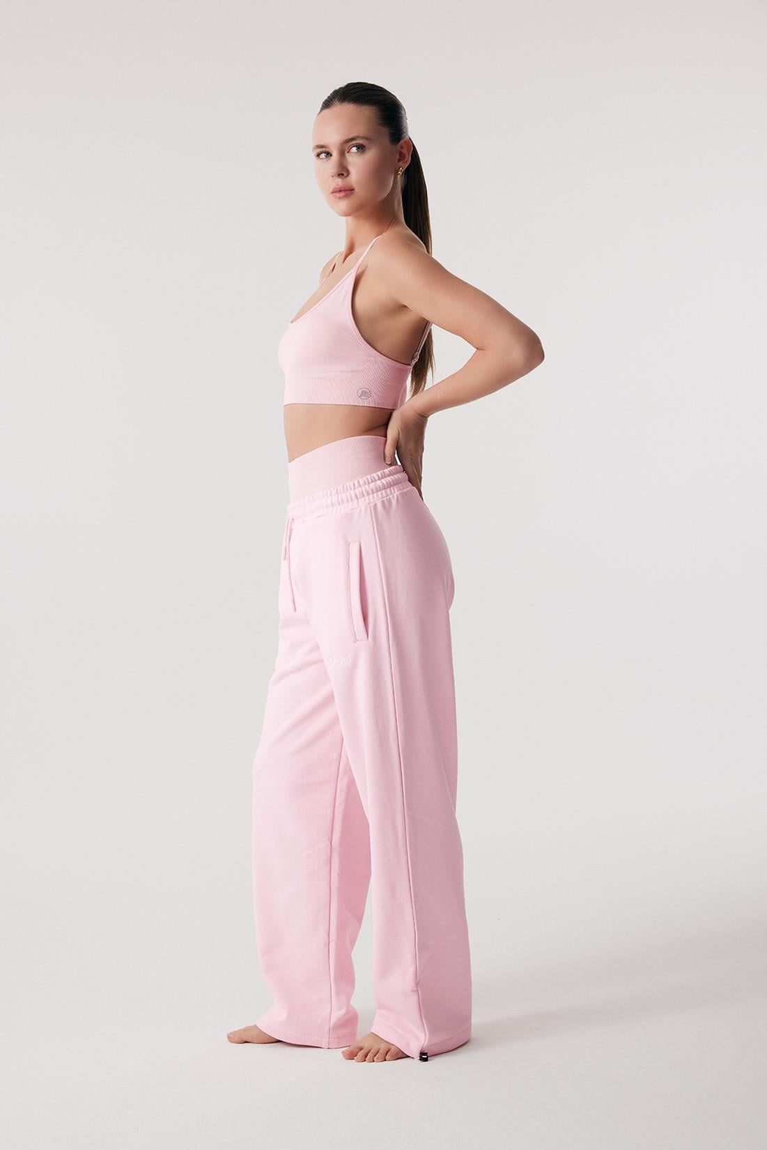Oishii Rei Loungewear Wide Leg Jogger Dusty Pink