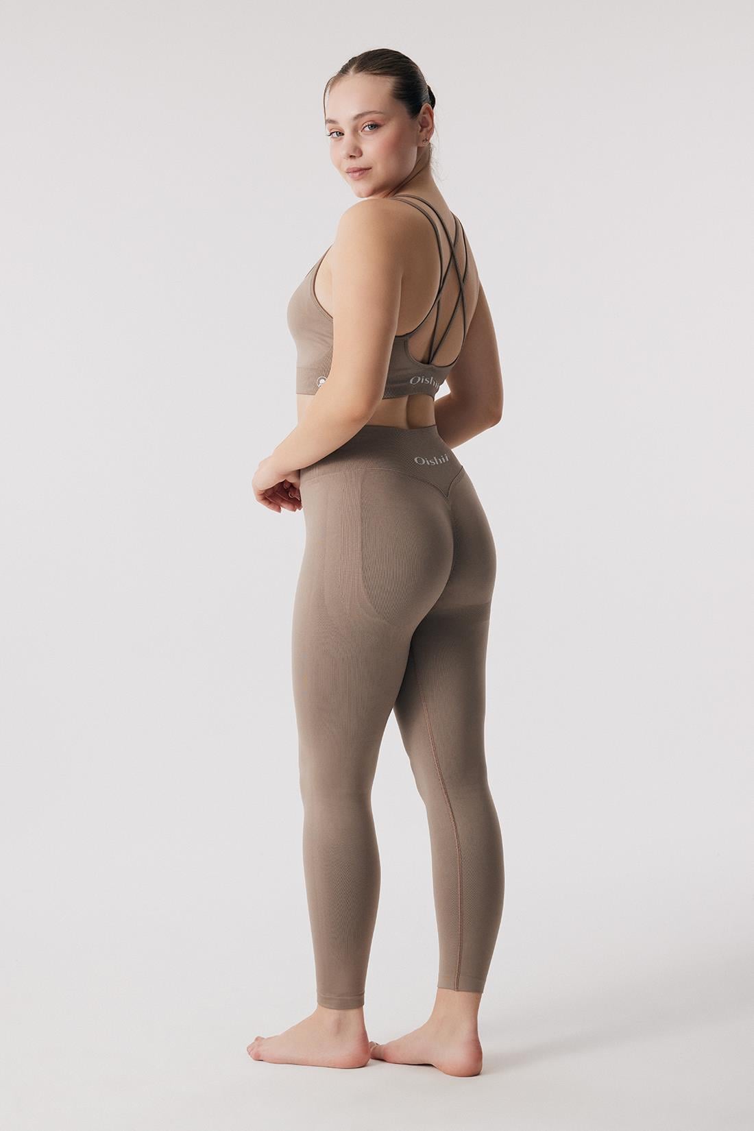 Oishii Rei Sculpt Scrunch Leggings Mocha